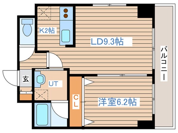 レジディア札幌駅ノースの物件間取画像